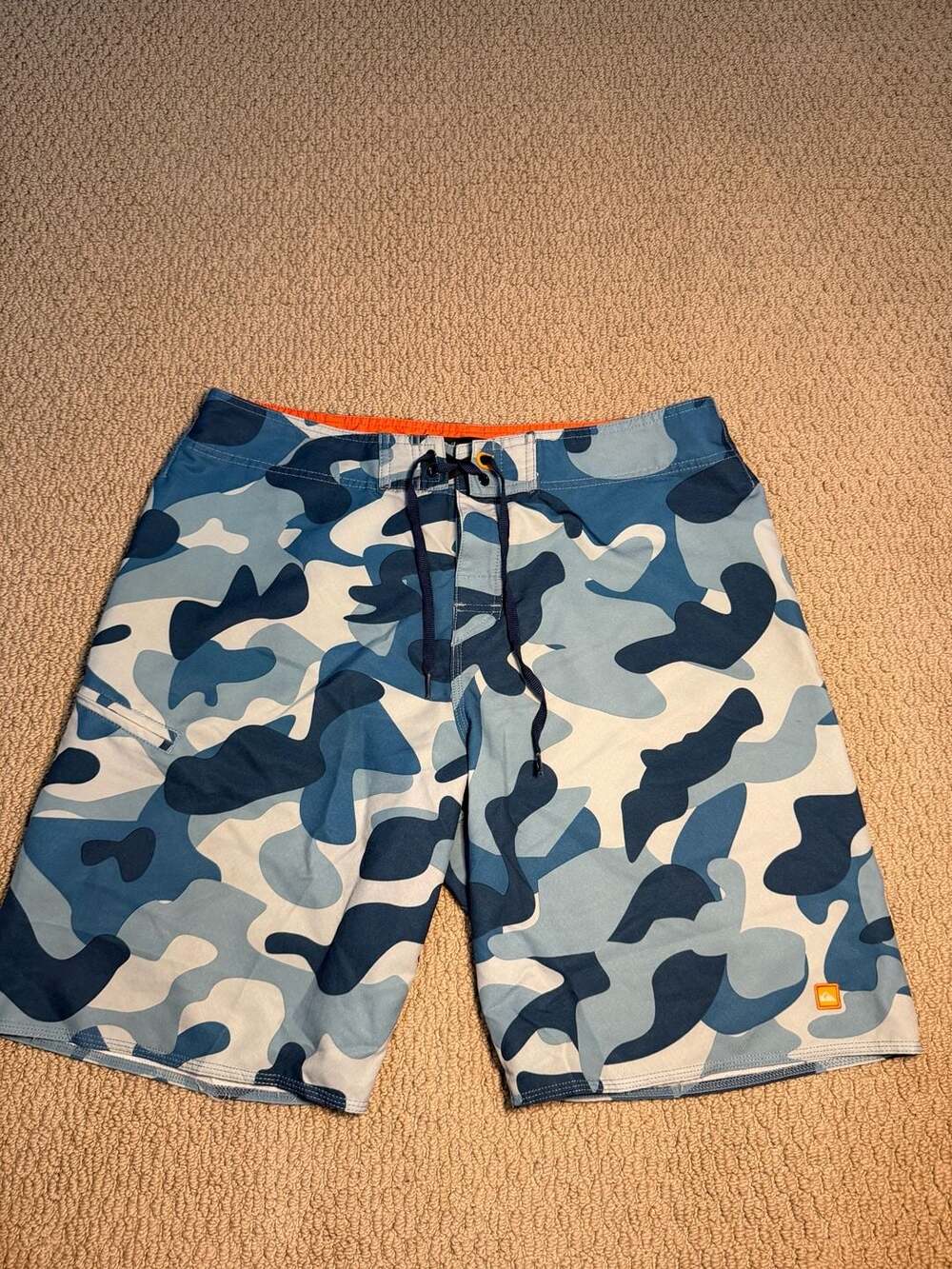Quiksilver Waterman Collection Blue Camo Board Shorts